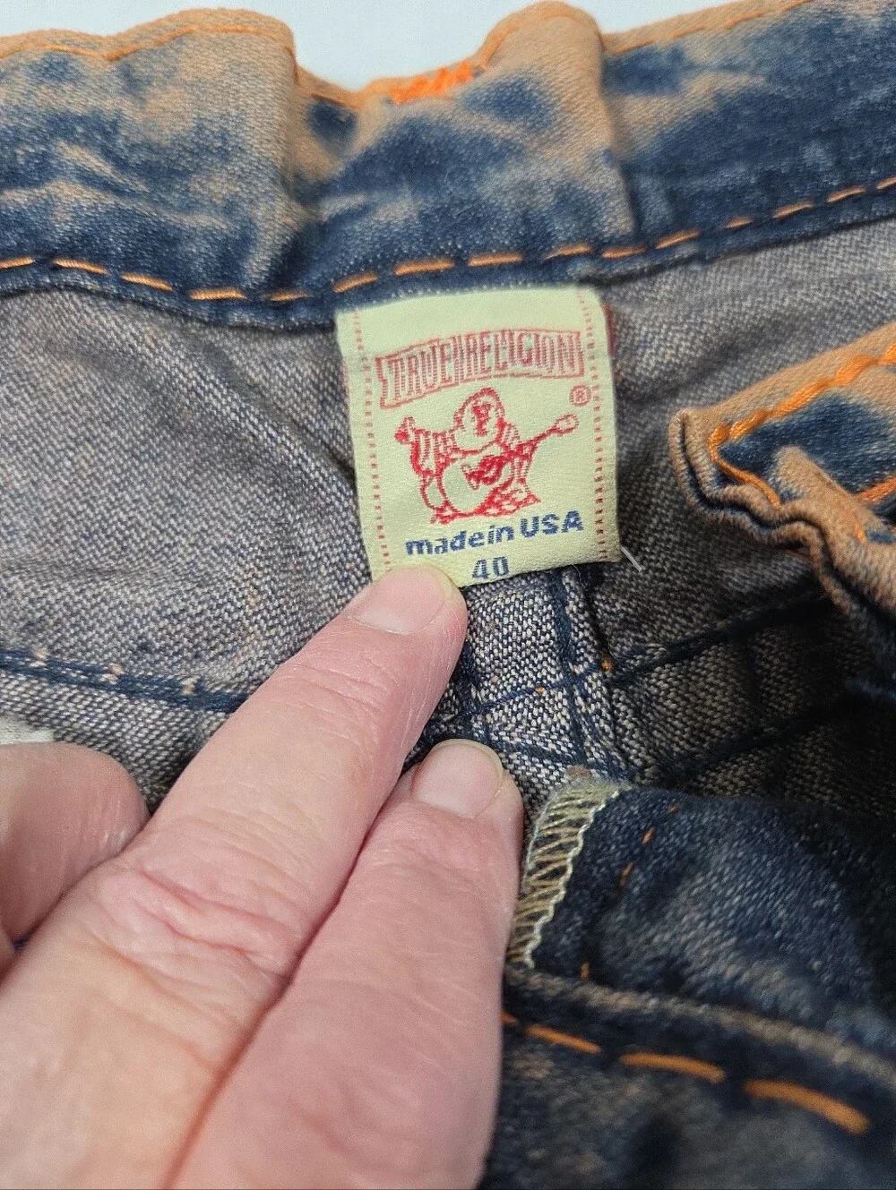 Vtg True Religion Super T World Tour shorts mens 40 Y2K/2000s Cyber Grunge